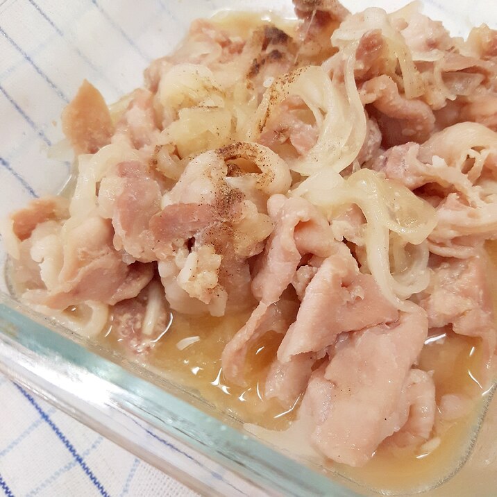 電子レンジde(^^)お弁当に!カンタン生姜焼き♪